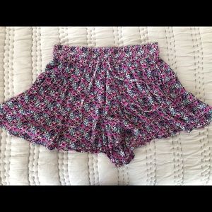 Forever 21 Floral Flowy Shorts